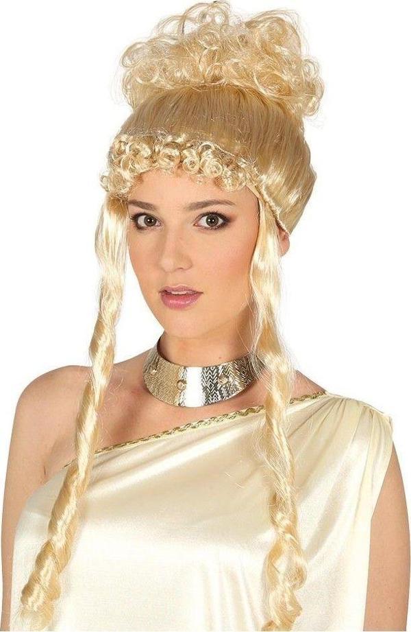 Marie Antoinette Baroque Dönem Peruğu Altın Renk  - Image 1