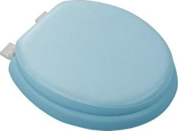 MAVİ YUMUŞAK KLOZET KAPAK BÜYÜK PUF  - Image 1