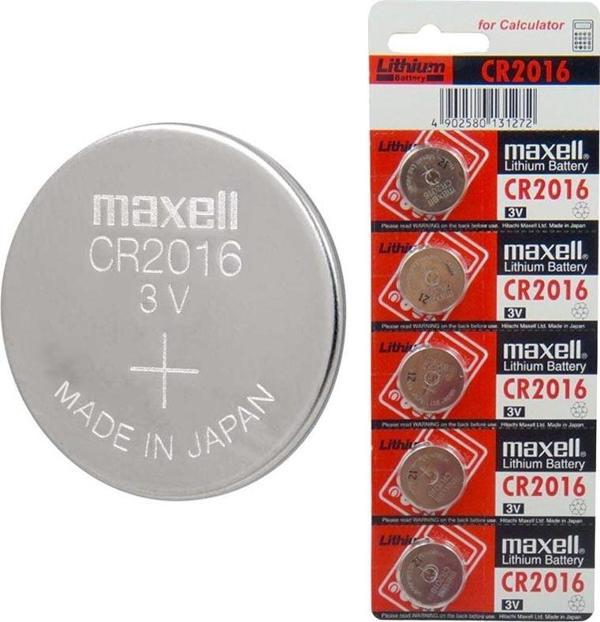 Maxell CR2016 3V LITYUM PARA PİL 5Lİ PAKET - Image 1