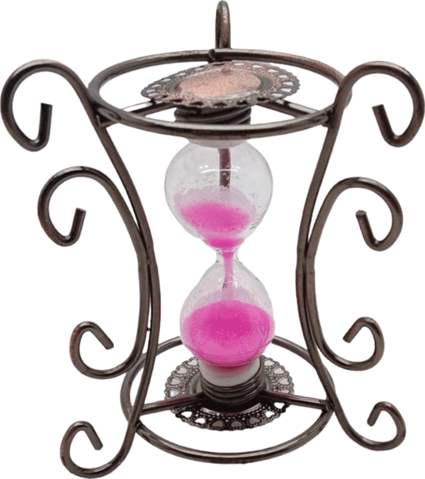 METAL STANDLI CAM KUM SAATİ  - Image 1