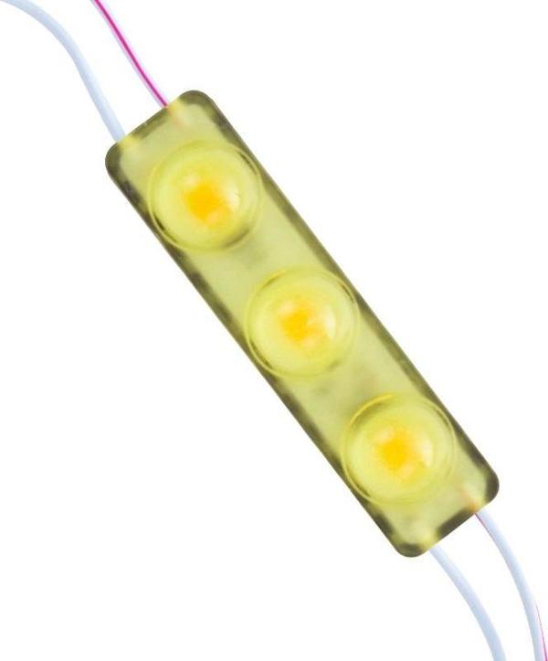 MODÜL LED 12V 1.5W SARI YANIP SÖNEN PARLAK TEK RENK 2835 69 X 16 MM IP65 160-180LM 160 DERECE (44DEX - Image 1