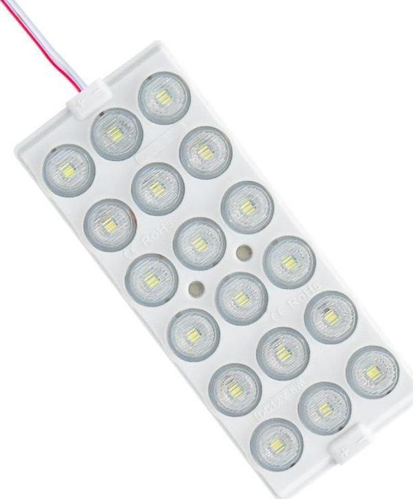 MODÜL LED 12V 6W SOĞUK BEYAZ 18 LEDLİ YANIP SÖNEN 2Lİ PAKET 13960-2835 (FLAŞÖR)  - Image 1