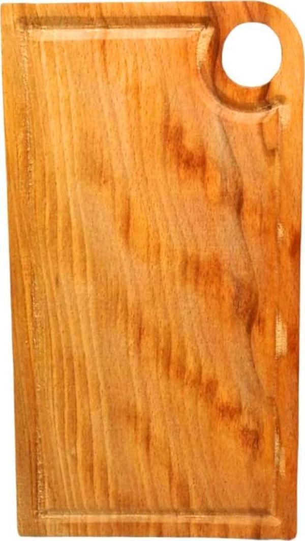 ORTA 18.5x30CM KALIN AHŞAP KESİM PANOSU  - Image 1