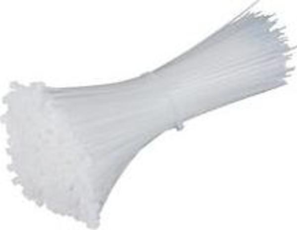 PLASTİK ÇIRT KELEPÇE 100 ADET BEYAZ 2.5X100MM  - Image 1