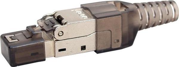 PENSESİZ KOLAY BAĞLANTILI METAL CAT6 STP JACK KONNEKTÖR  - Image 1