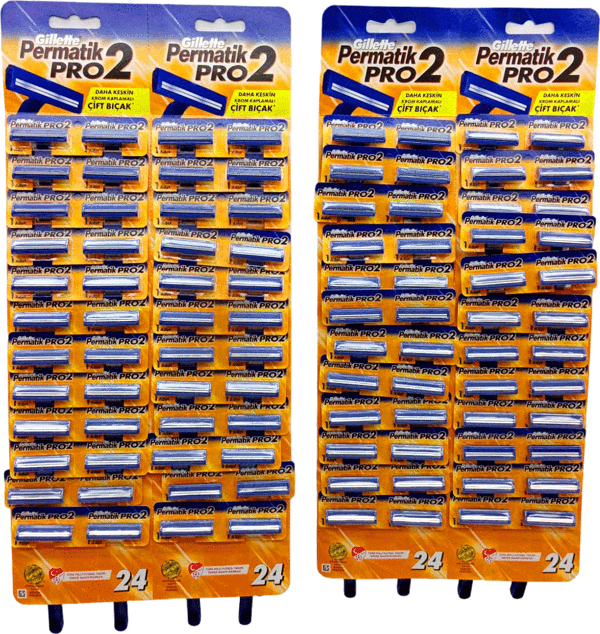 PERMATİK PRO 2 ÇİFT BIÇAKLI SAPLI JİLET 96 ADET  - Image 1