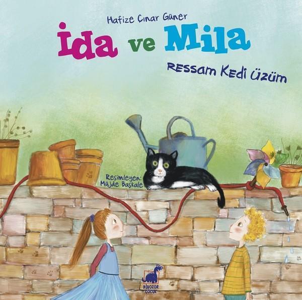 İda ve Mila-Ressam Kedi Üzüm - Dinozor Çocuk - Image 1