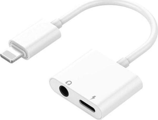 RC12 IPHONE 7-8-PLUS-X SERİSİ LIGHTNING 3.5MM KULAKLIK + ŞARJ ÇEVİRİCİ ADAPTÖR  - Image 1