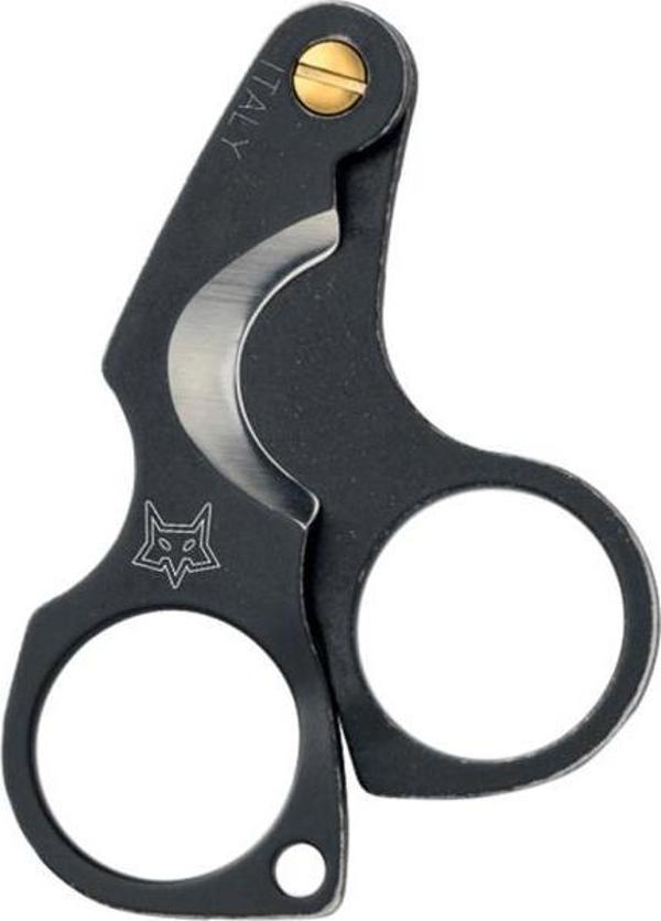Fox Damascus Figaro Deri Kılıflı Siyah Puro Makası Kesici - Image 1