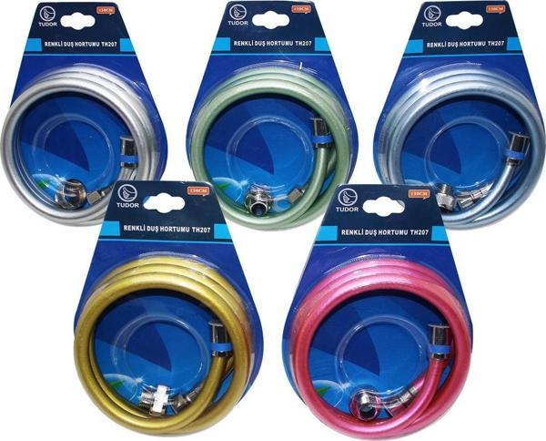 RENKLİ  PLASTİK DUŞ HORTUMU 150CM  - Image 1