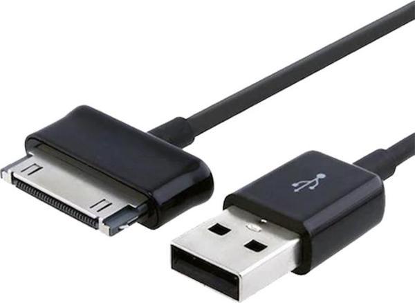 SAMSUNG TABLET DATA KABLOSU USB TO SAMSUNG 1 METRE SİYAH KABLO  - Image 1