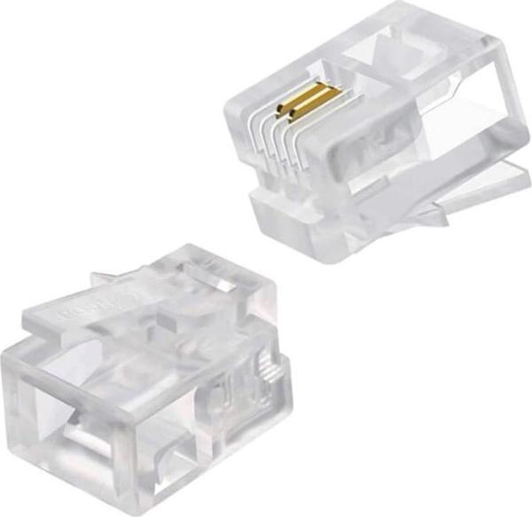RJ 11 TELEFON SOKETİ 6P/2C (100LÜK PAKET)  - Image 1