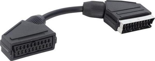 SCART ERKEK SCART DİŞİ ARA KABLO 20 CM ELEKTROMER  - Image 1