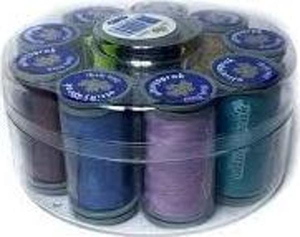 SET YUVARLAK - 10 RENK DİKİŞ İPLİK MAKARA  - Image 1