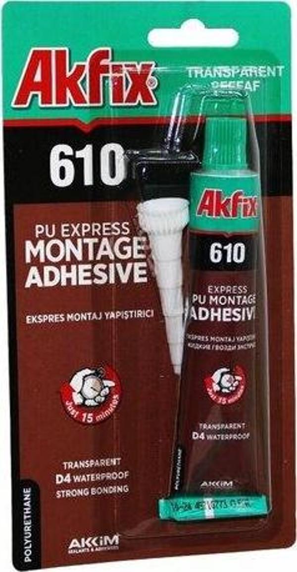 Şeffaf Ekspres Montaj Yapıştırıcı Tüp 50 Ml - 30 Adet   - Image 1