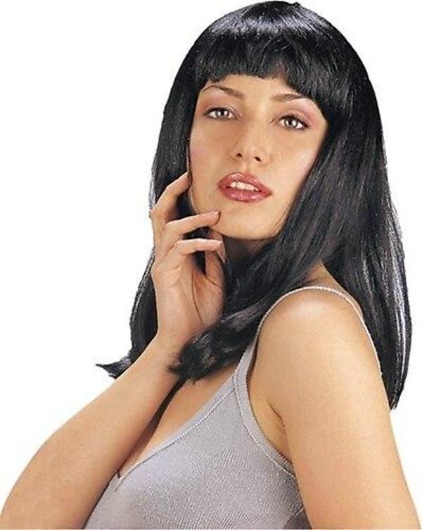 Siyah Renk Uzun Parti Peruğu  - Image 1
