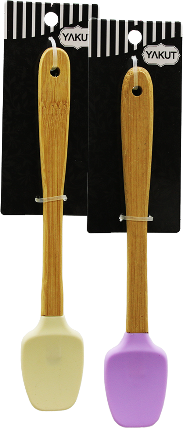 SİLİKON SPATULA AHŞAP SAPLI  - Image 1