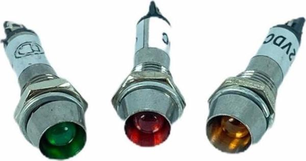 SİNYAL LAMBASI Ø8MM METAL 24V (IC-225)  - Image 1
