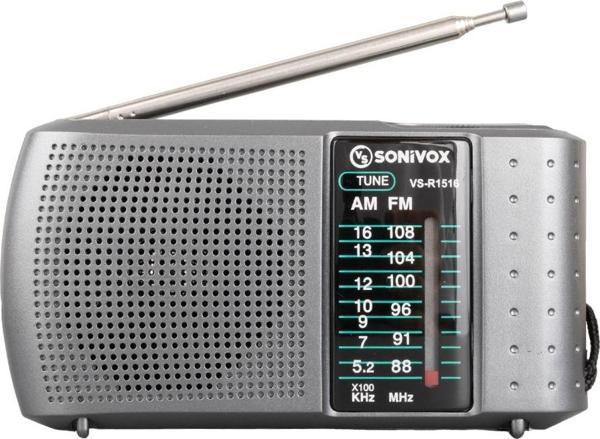 SONIVOX VS-R1516 GRİ RENK ANALOG RADYO  - Image 1