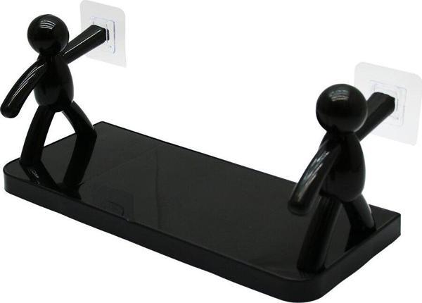 SiYAH 14X34CM RAMBO MANKEN TUTACAKLI  PLASTİK ETEJER YAPIŞKANLI  - Image 1
