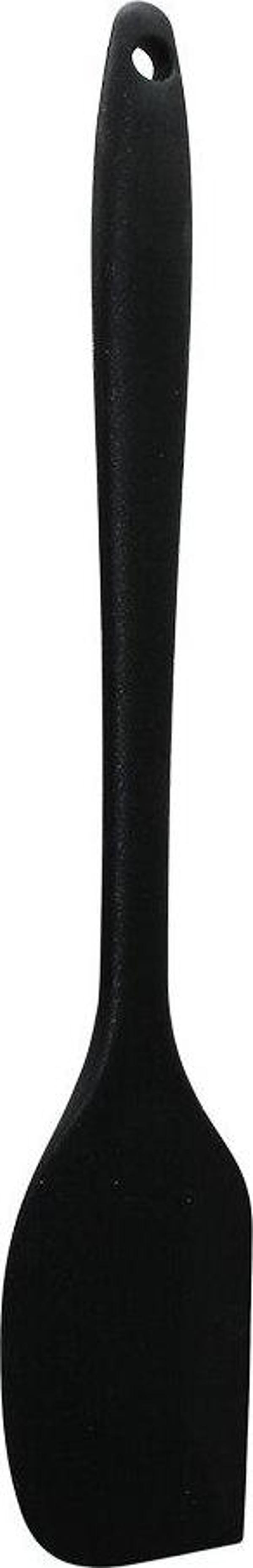 SİYAH ORTABOY KÖŞELİ SİLİKON SPATULA KARIŞTIRICI 30CM  - Image 1