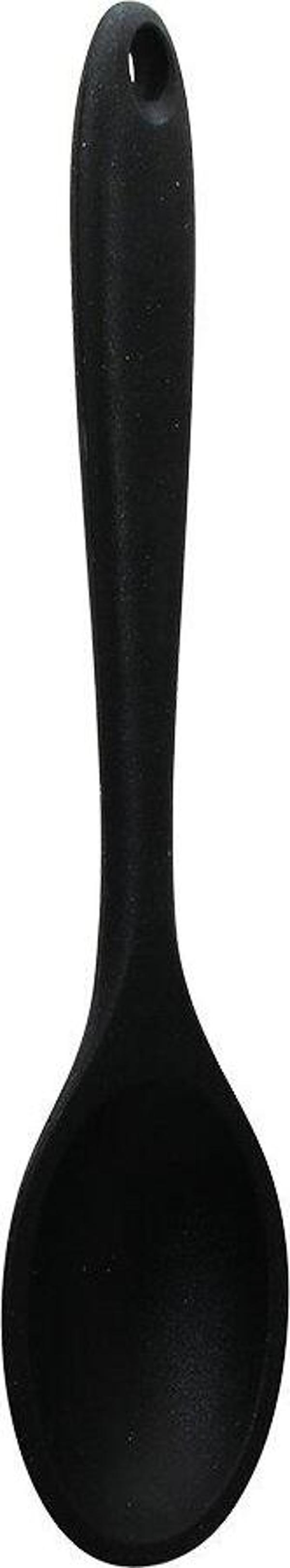 SİYAH ORTABOY SİLİKON KAŞIK 27CM  - Image 1