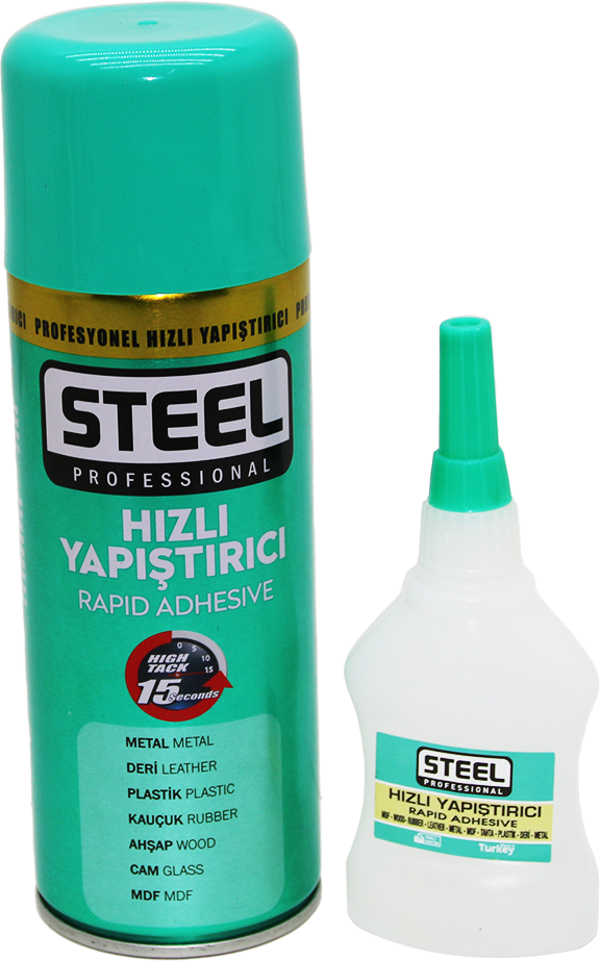 STEEL 400ML+60GR BÜYÜK HIZLI YAPIŞTIRICI  - Image 1