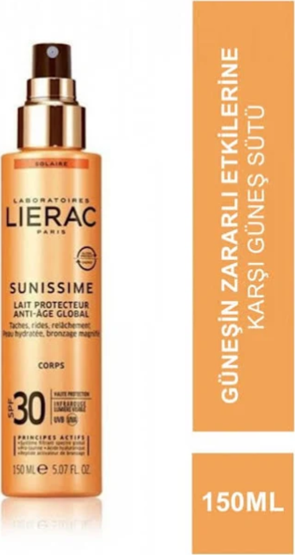 Lierac Sunissime Lait Protecteur Milk Spf 30 150 ml Spray Güneş Sütü - Image 1