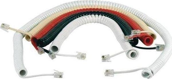 TELEFON SPIRAL KABLO KREM  - Image 1