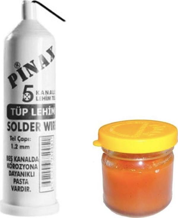 Tüp Lehim Teli ve Lehim Pastası Set  - Image 1