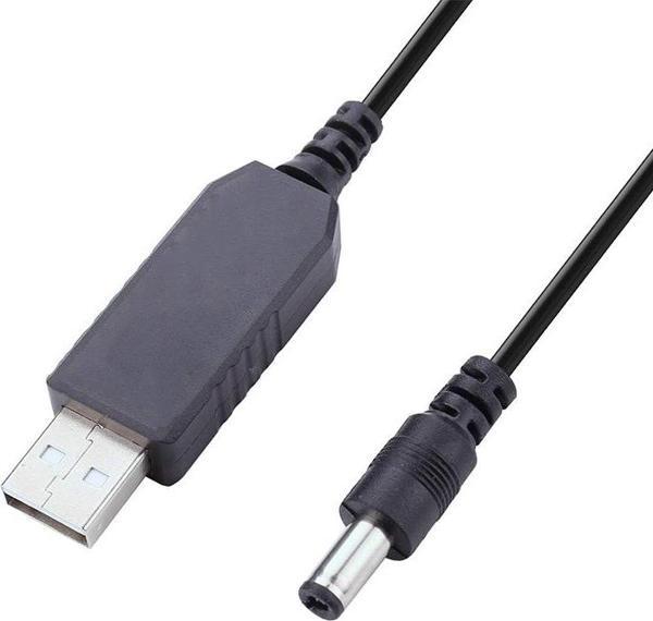 USB TO DC 5.5*2.5 MM UÇLU 9 VOLT 1 AMPER 5 VOLTU-9 VOLTA ÇEVİRİCİ ADAPTÖR  - Image 1