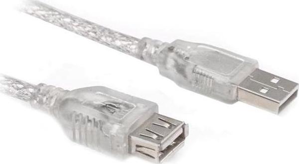 USB UZATMA KABLOSU 3 METRE ŞEFFAF  - Image 1
