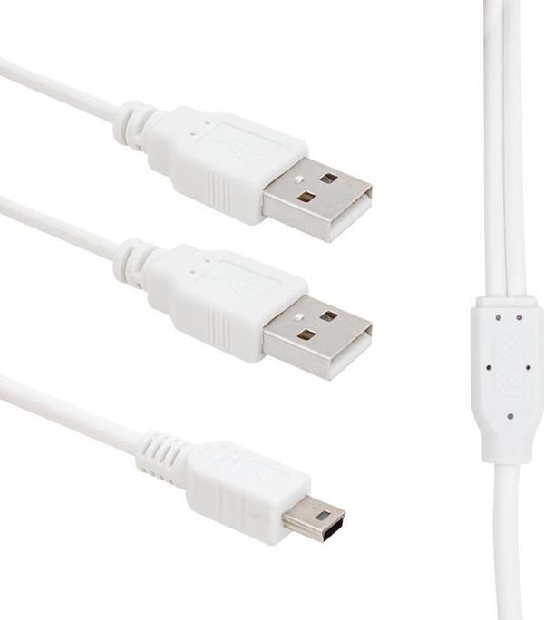 USB 2 X ERKEK - MİNİ USB 5 PİN (2.0V) 1.5 METRE KABLO  - Image 1