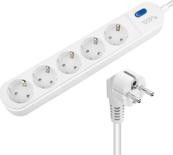 VE-VEGA105 A CLASS 5Lİ ANAHTARLI 1.5 METRE AKIM KORUMALI GRUP PRİZ (MADE IN MALAYSIA)  - Image 1