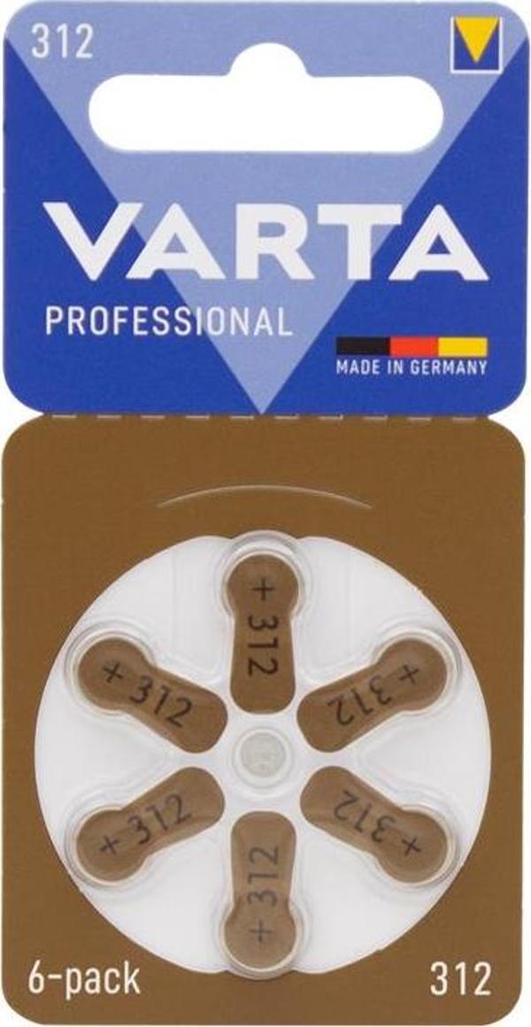 Varta 312 NO KULAKLIK PİLİ 6LI PAKET - Image 1