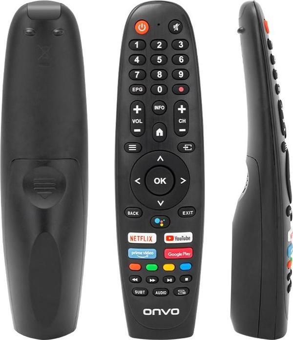 WEKO KL ONVO-PROFİLO-SABA NETFLIX-YOUTUBE-GOOGLE PLAY-PRIME VIDEO TUŞLU SES KOMUTLU LCD-LED TV KUMAN - Image 1