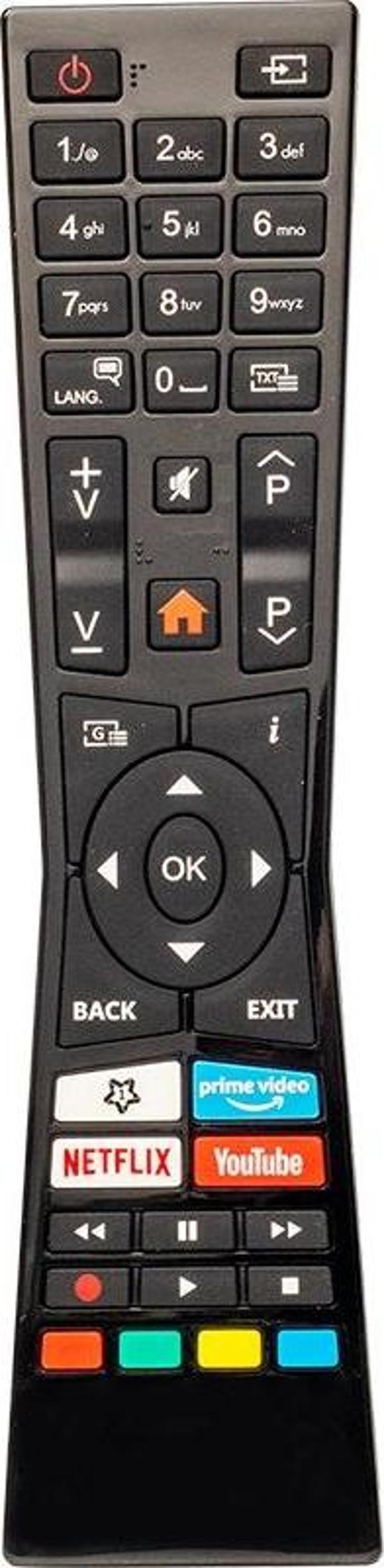WEKO KL VESTEL RC A2 43100P - JVC RM-C3337 NETFLIX-YOUTUBE-PRİME VİDEO TUŞLU LCD-LED TV KUMANDA (RC0 - Image 1