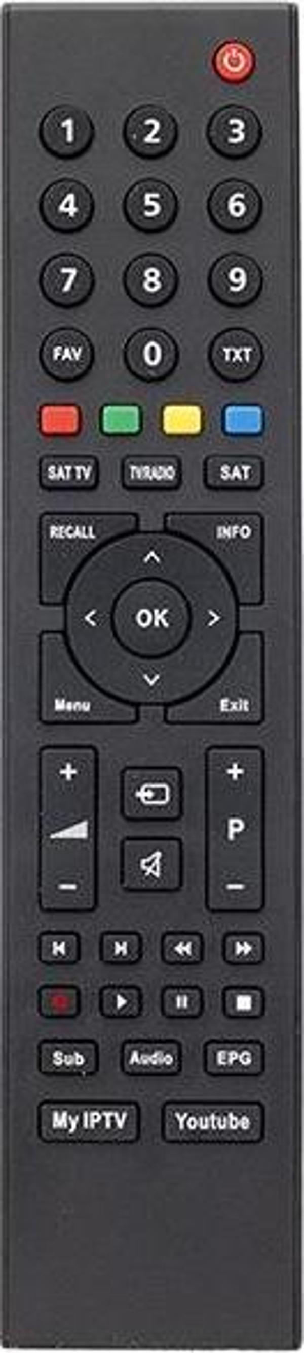WEKO KL BOTECH LCD LED  MYIPTV/YOUTUBE TUŞLU TV KUMANDA  - Image 1