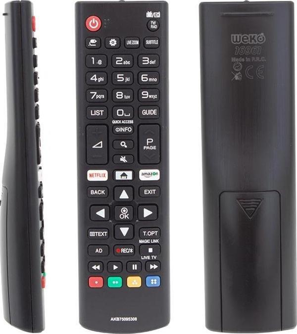 WEKO KL LG NETFLIX-AMAZON TUŞLU LCD-LED TV KUMANDA (AKB75095308CAS65BN708)  - Image 1