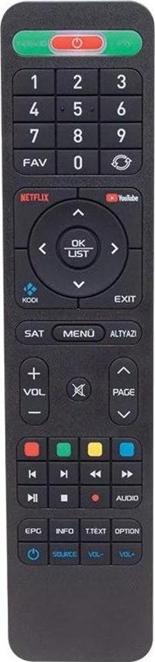 WEKO KR HIREMCO TURBO 4K NETFLIX-YOUTUBE TUŞLU HD UYDU KUMANDASI (4181=16923)  - Image 1