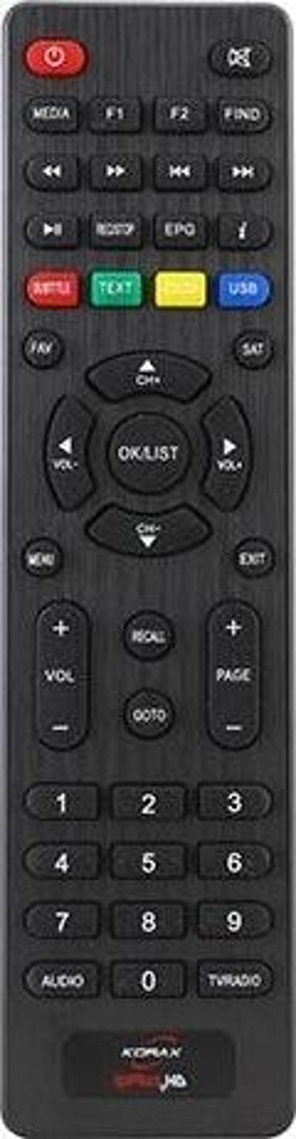 WEKO KR KORAX IP PLUS HD UYDU KUMANDASI * STARSAT KUMANDA  - Image 1
