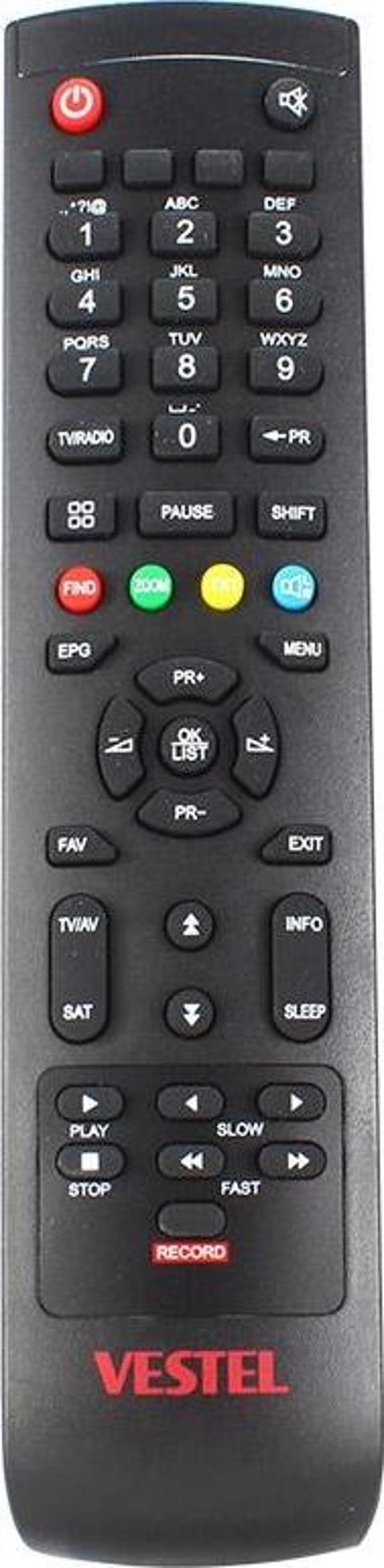 WEO KR VESTEL RECORD TUŞLU LCD KUMANDA (7050=33184)  - Image 1
