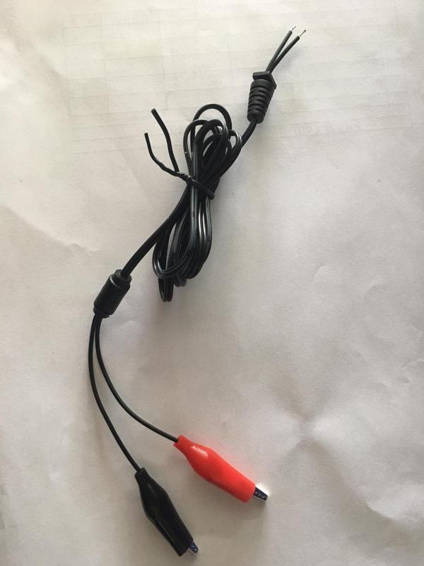 YERLİ ÜRETİM 1.2 METRE KROKODİL UÇLU YEDEK ADAPTÖR KABLOSU  - Image 1