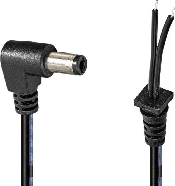 YERLİ ÜRETİM NOTEBOOK ADAPTÖRÜ 1.2 METRE L TİP JACKLI KABLO 5.5*1.7  - Image 1