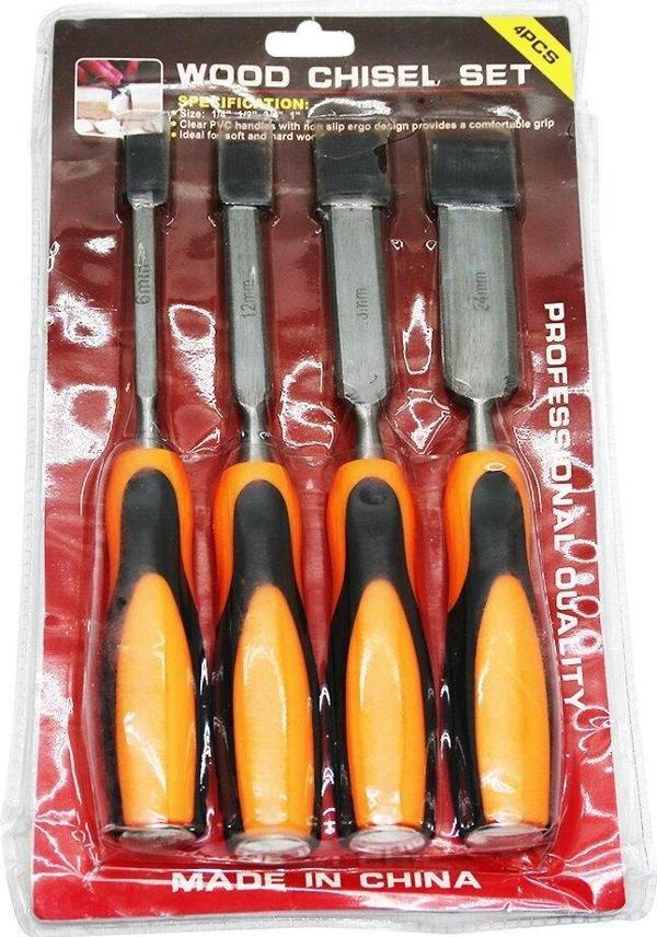 WOOD CHISEL 4 PARÇA 6-12-18-24MM İSKARPELA SET  - Image 1