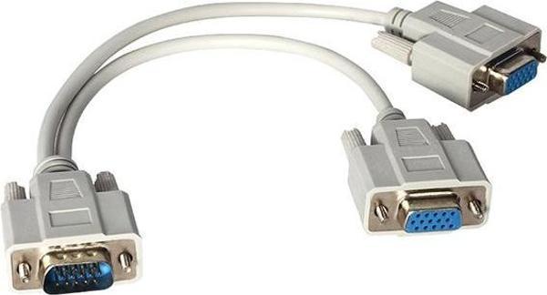 X VGA ERKEK / 2 X VGA DİŞİ 30 CM VGA ÇATAL KABLO * PLATOON PL-7275  - Image 1