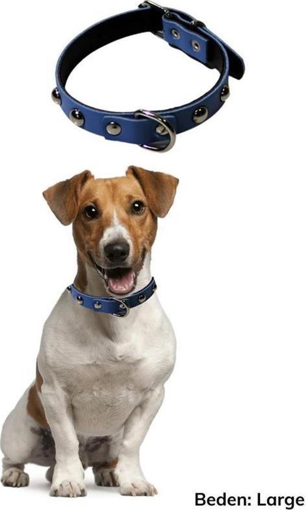 Yumuşak Dokulu Deri Köpek Gezdirme Boyun Tasması (Large) - Image 1
