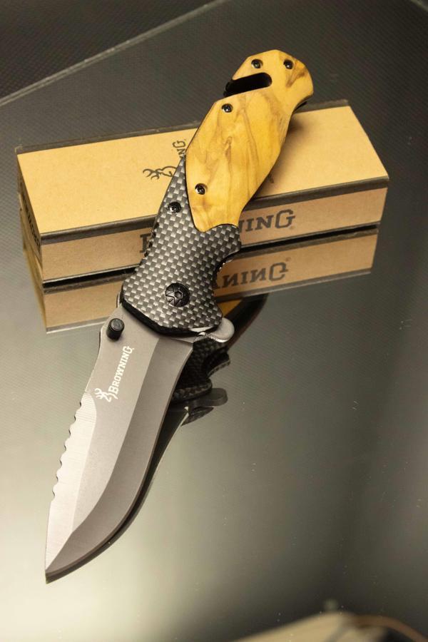 21 cm Ahşap Saplı Browning Çakı - Image 1