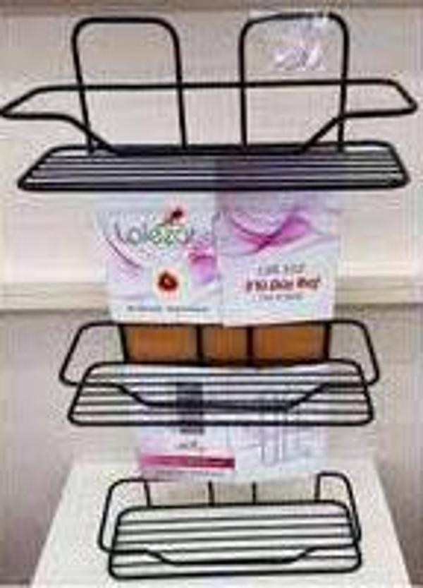 ZAMBAK 3LÜ RAF SİYAH BEYAZ  - Image 1