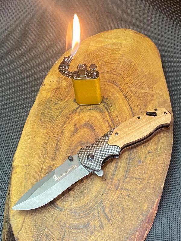 Browning 21 cm Avcı Çakısı + Ejderha Çakmak Seti  - Image 1